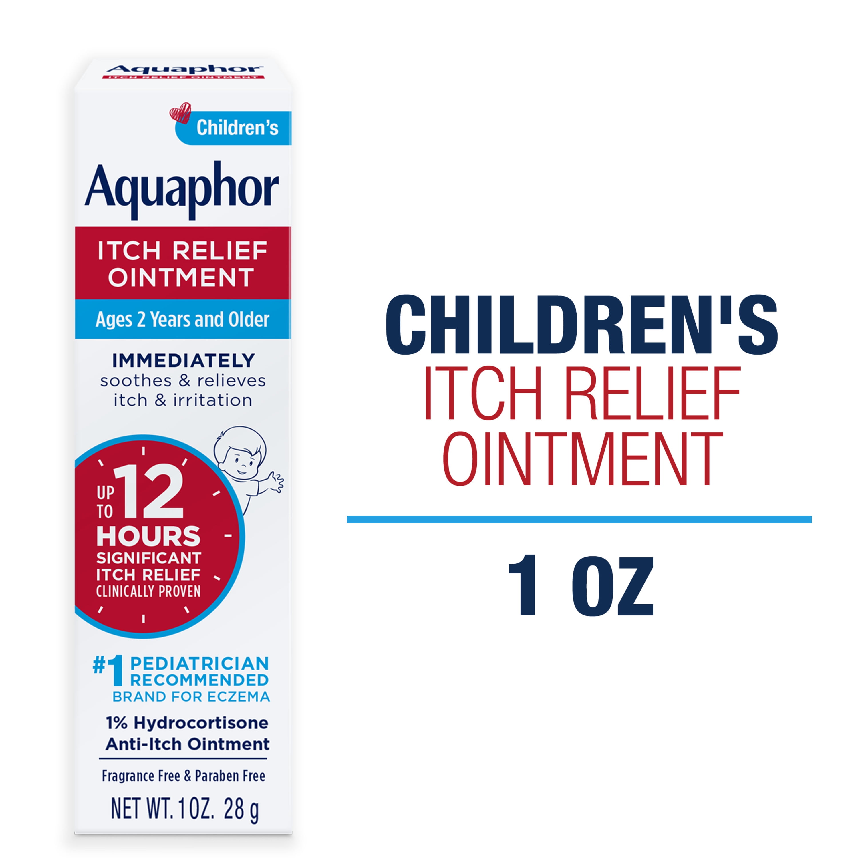 Aquaphor Children's Itch Relief Ointment, 1 Hydrocortisone AntiItch