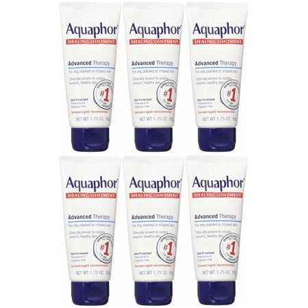 Aquaphor Healing Ointment, Advanced Therapy 1.75 oz (Pack of 6)