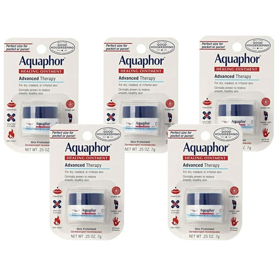 Aquaphor Healing Ointment, Advanced Therapy .25oz. (Pack of 5)
