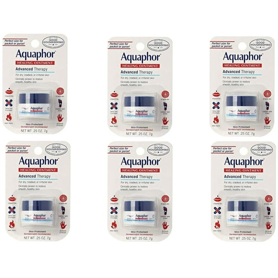 Aquaphor Healing Ointment, Advanced Therapy .25oz. (Pack of 6)