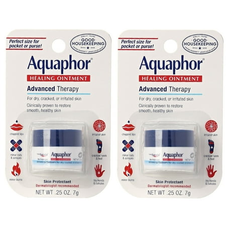Aquaphor Healing Ointment Advanced Therapy Skin Protectant 0.25 oz (Pack of 2)