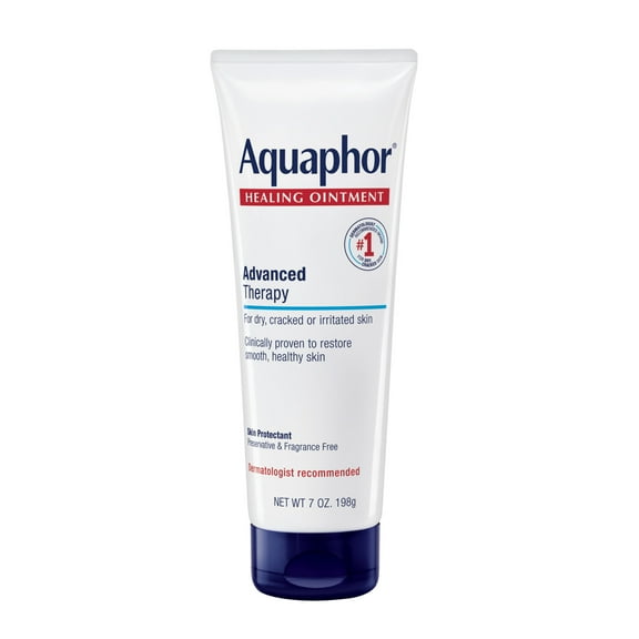 Aquaphor Healing Ointment Skin Protectant for Dry, Cracked, Irritated Skin, Fragrance Free, 7 oz
