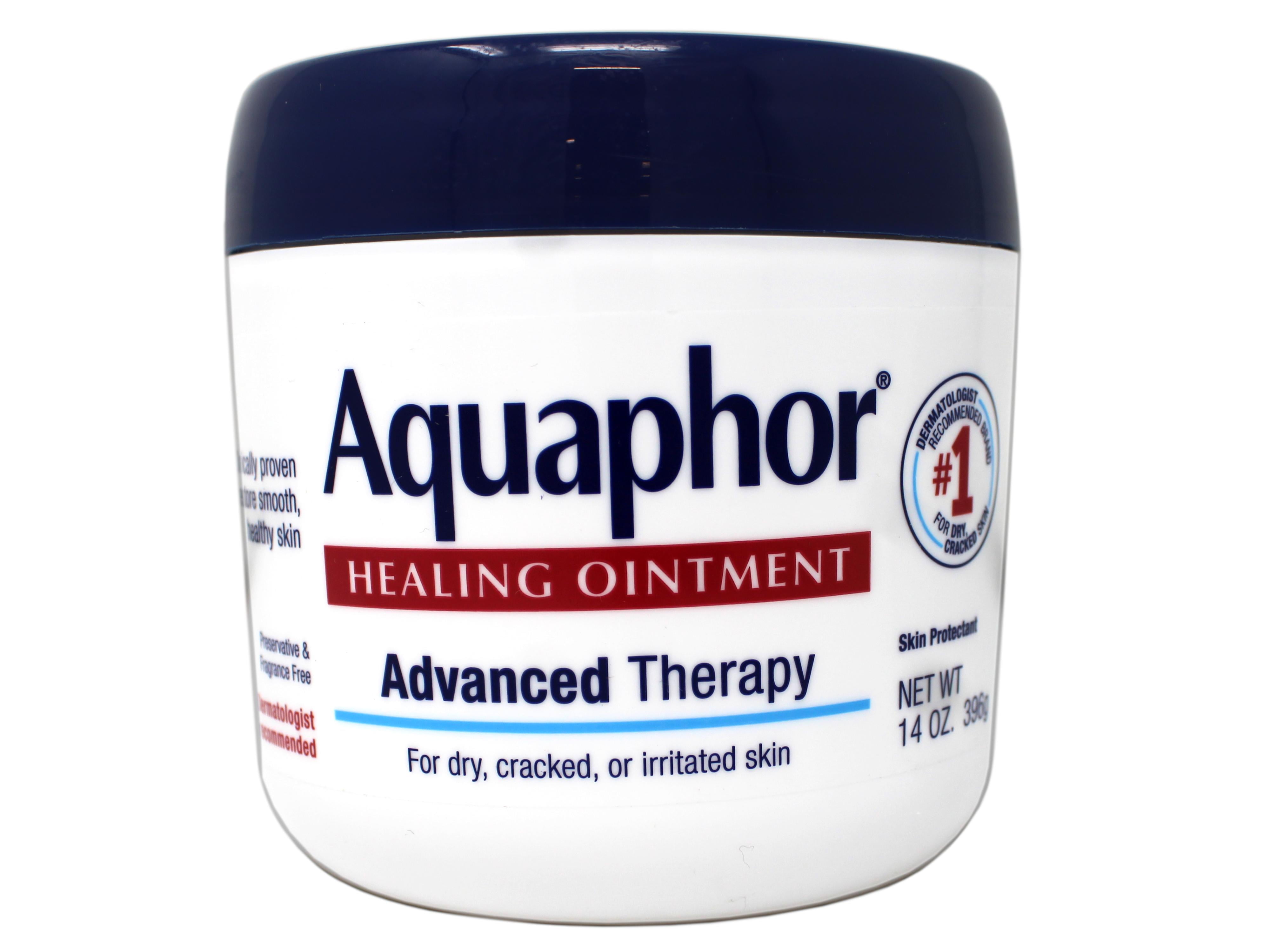 Aquaphor Healing Ointment, Advanced Therapy Skin Protectant, Dry Skin Body Moisturizer, 14 Oz Jar