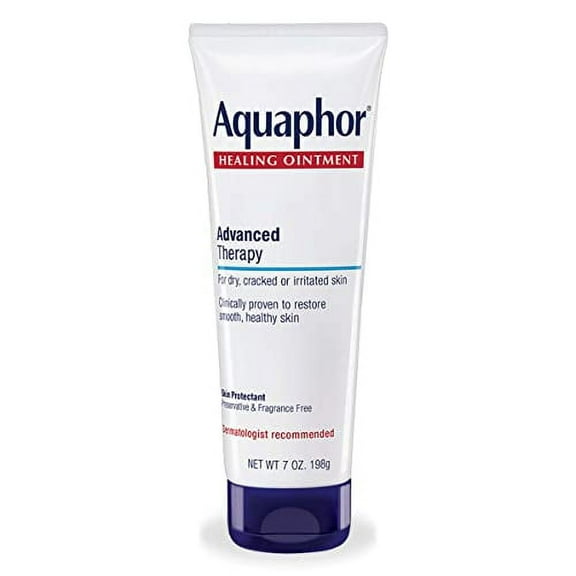 Aquaphor Healing Ointment Advanced Therapy Skin Protectant, Dry Skin Body Moisturizer, 7 Oz Tube