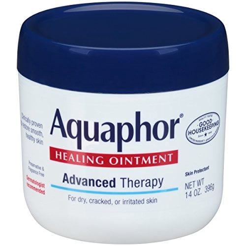 Aquaphor Healing Ointment, Dry, Cracked and Irritated Skin Protectant, 14 Oz (Pack of 2)