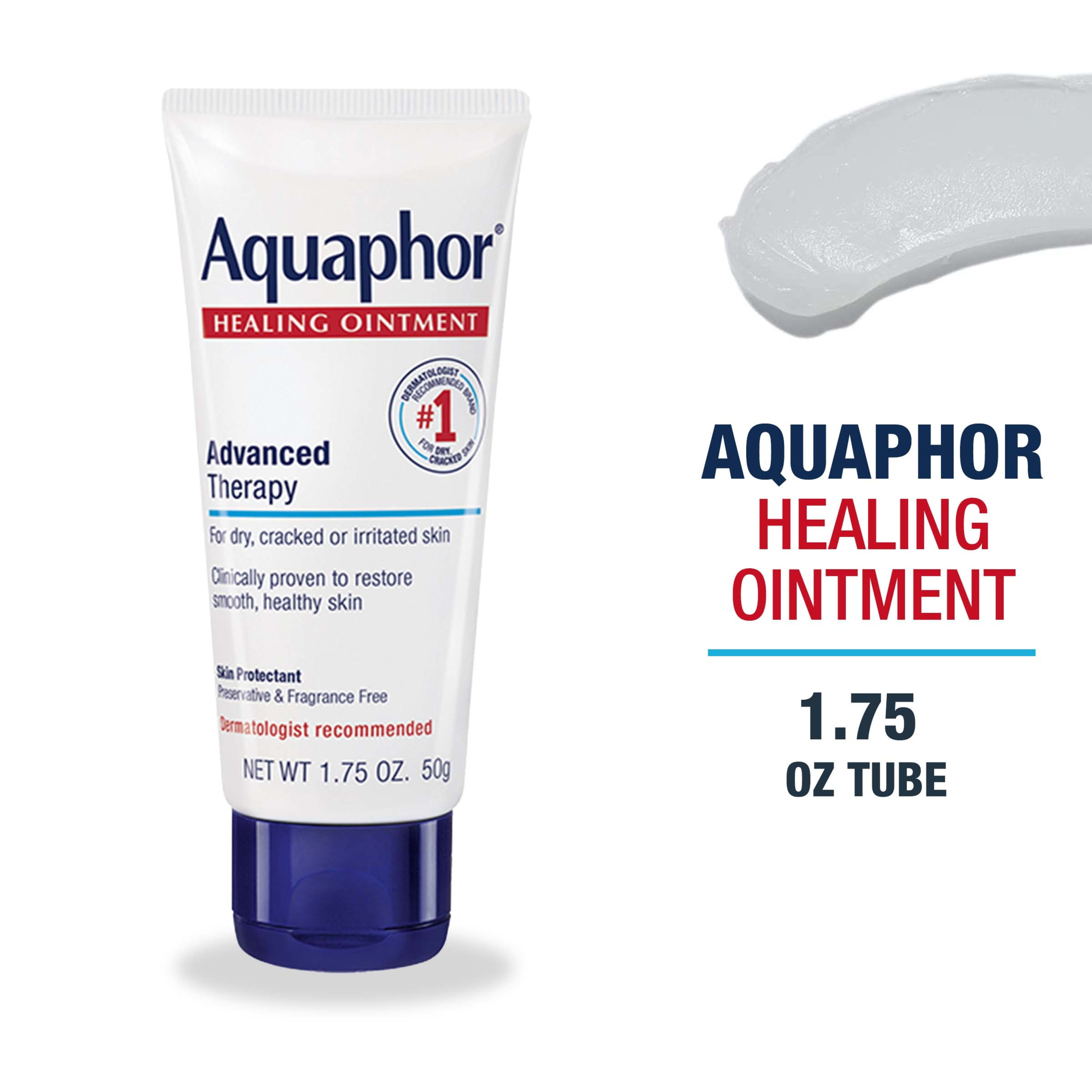 Aquaphor Healing Ointment Skin Protectant For Dry and Cracked Skin 1.75 oz. Tube