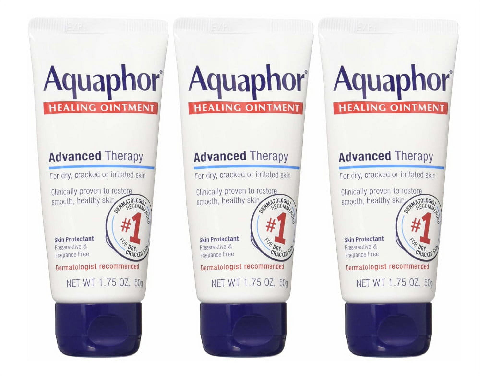 Aquaphor Healing Ointment 1.75 Ounce Tube (52ml) (3 Pack)