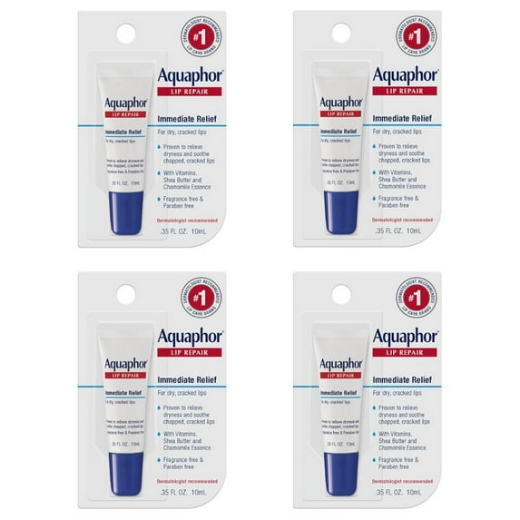 Aquaphor Lip Repair 0.35 oz (Pack of 4)