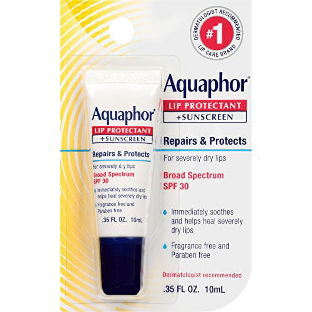 Aquaphor Lip Repair + Protect .35 Fluid Ounce (Pack of 10)
