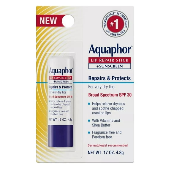 Aquaphor Lip Repair Stick Spf#30 0.17 Ounce (Pack of 6)