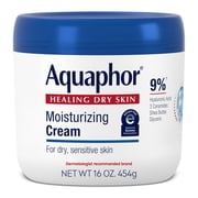 Aquaphor Moisturizing Face and Body Cream, 16 oz Jar