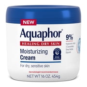 Aquaphor Moisturizing Face and Body Cream, 16 oz Jar