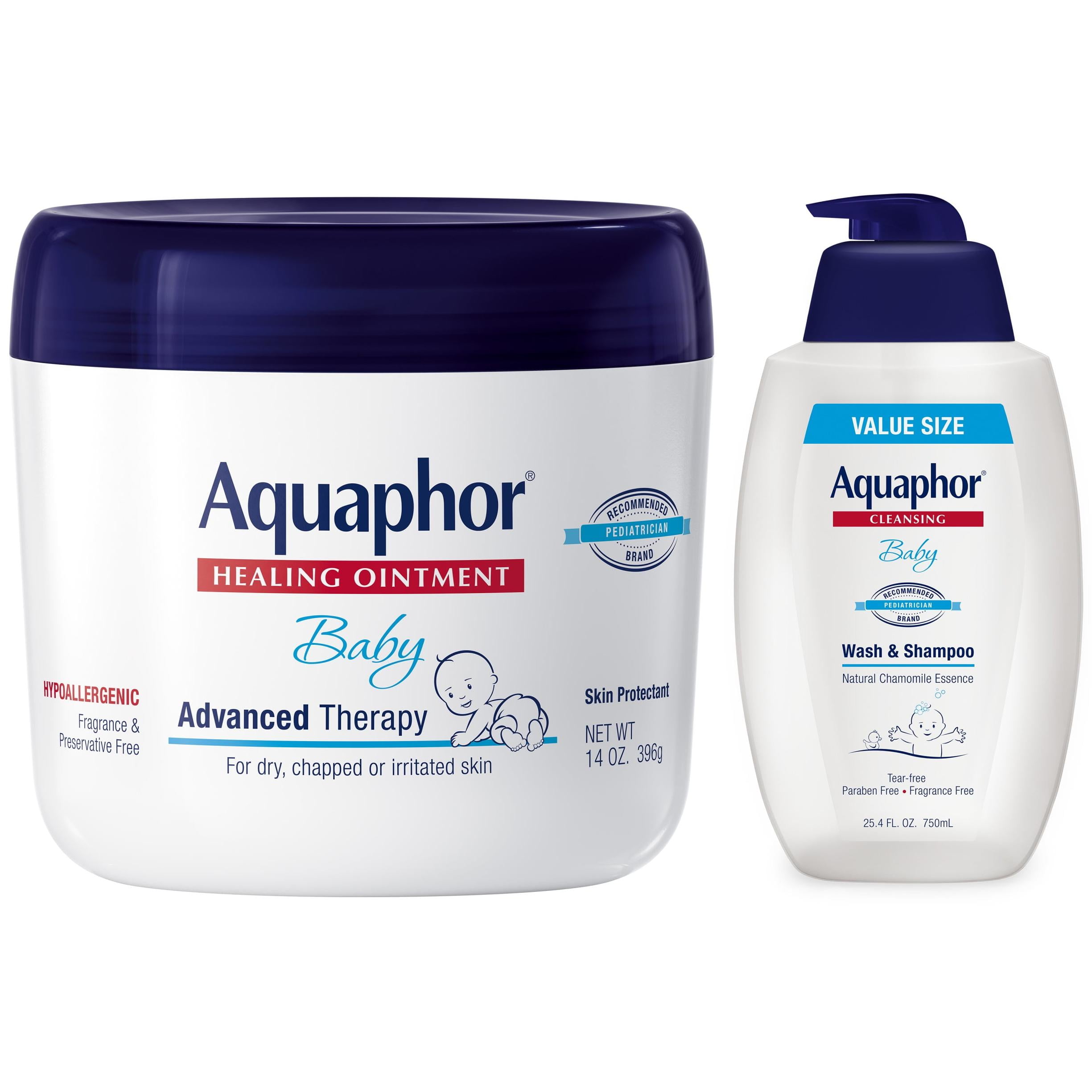 Aquaphor Baby Everyday Essentials Value Size Kit, Baby Essentials 2-Piece Kit
