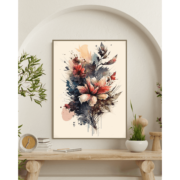 Aquarelle Meadows - Floral Watercolor Canvas Wall Art