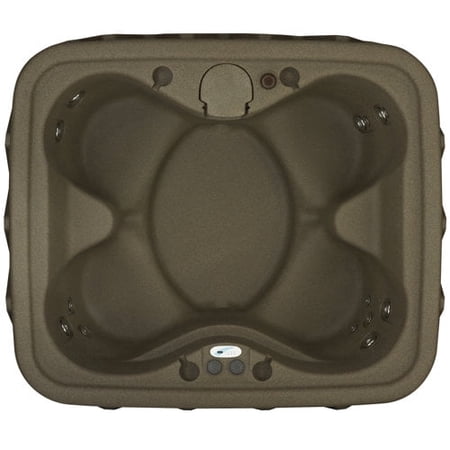 Aquarest Spas AR-300 Select 2- Person 20 - Jet- Plug and Play Hot Tub w/LED waterfall - Brownstone
