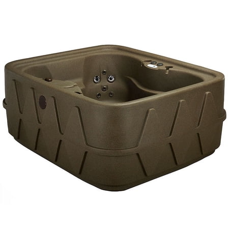 Aquarest Spas AR-400 Select 4- Person 20 - Jet- Plug and Play Hot Tub w/LED waterfall - Brownstone
