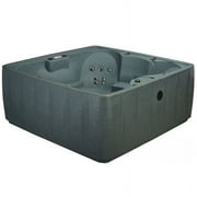 Aquarest Spas AR-600 Elite 6 Person - 29 Jet Square Plug and Play Hot Tub with Ozonator - LED waterfall - Graystone