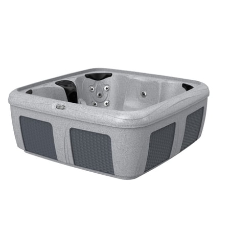 Aquarest Spas Dynamic 84S Greystone/Grey Wicker + CVR