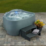 Aquarest Spas Powered By Jacuzzi® AR-300 Select 2- Person 20 - Jet- Plug and Play Hot Tub w/LED waterfall - Graystone