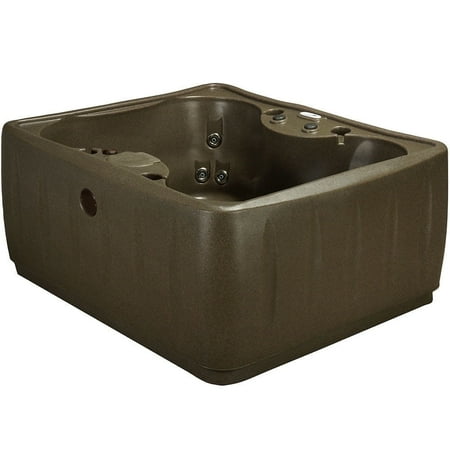 Aquarest Spas Pumps AR-150 Select 4- Person 12 - Jet- Plug and Play Hot Tub w/LED waterfall - Brownstone