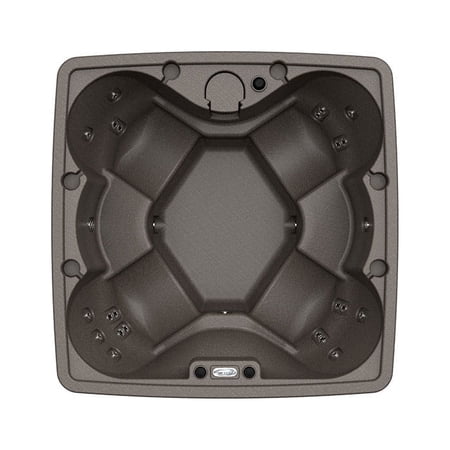 AquaRest Spas, powered by Jacuzzi Pumps AR-600 Premium 6 Person - 29 Jet Square Plug and Play Hot Tub with Ozonator - LED waterfall - 2hp pump - Keystone