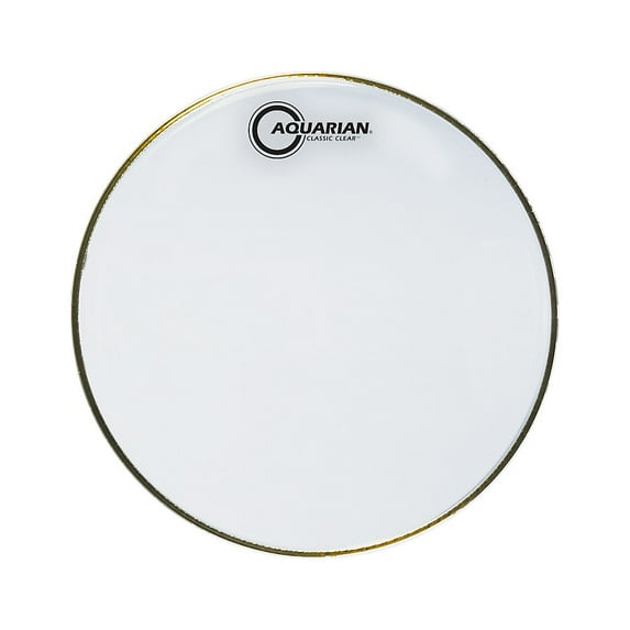 Aquarian Classic Clear Drumhead Black 12 in.