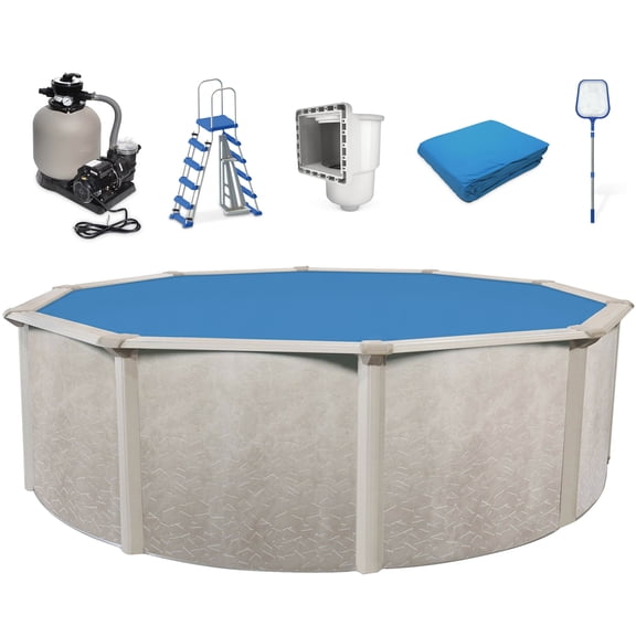 Aquarian Phoenix 15' x 52" Steel Frame DIY Family Above Ground Pool Kit