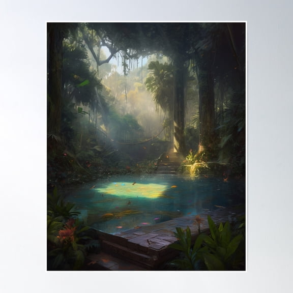 Aquarian Poster Wall Art, Modern Wall Decor, 12x18 UNFRAMED