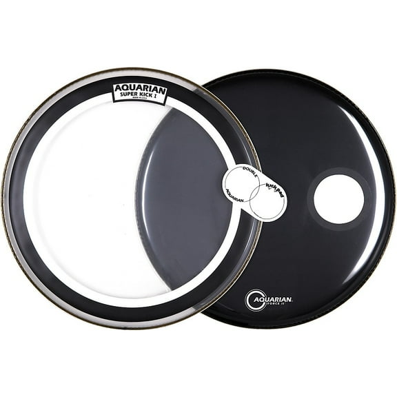 Aquarian Super Kick Bass Drum Head Pack, 22" 22 in.