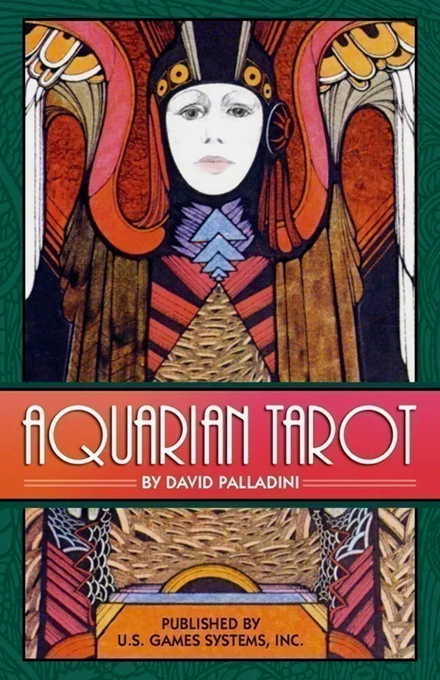 Aquarian Tarot Deck with Art Deco Imagery