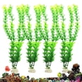 thumbnail image 1 of Aquarium 4 Pcs Plastic Plants, Artificial Plastic Long Fish Tank Plants Decoration Ornaments Safe for All Fish 12" Tall (Deep Green), 1 of 8