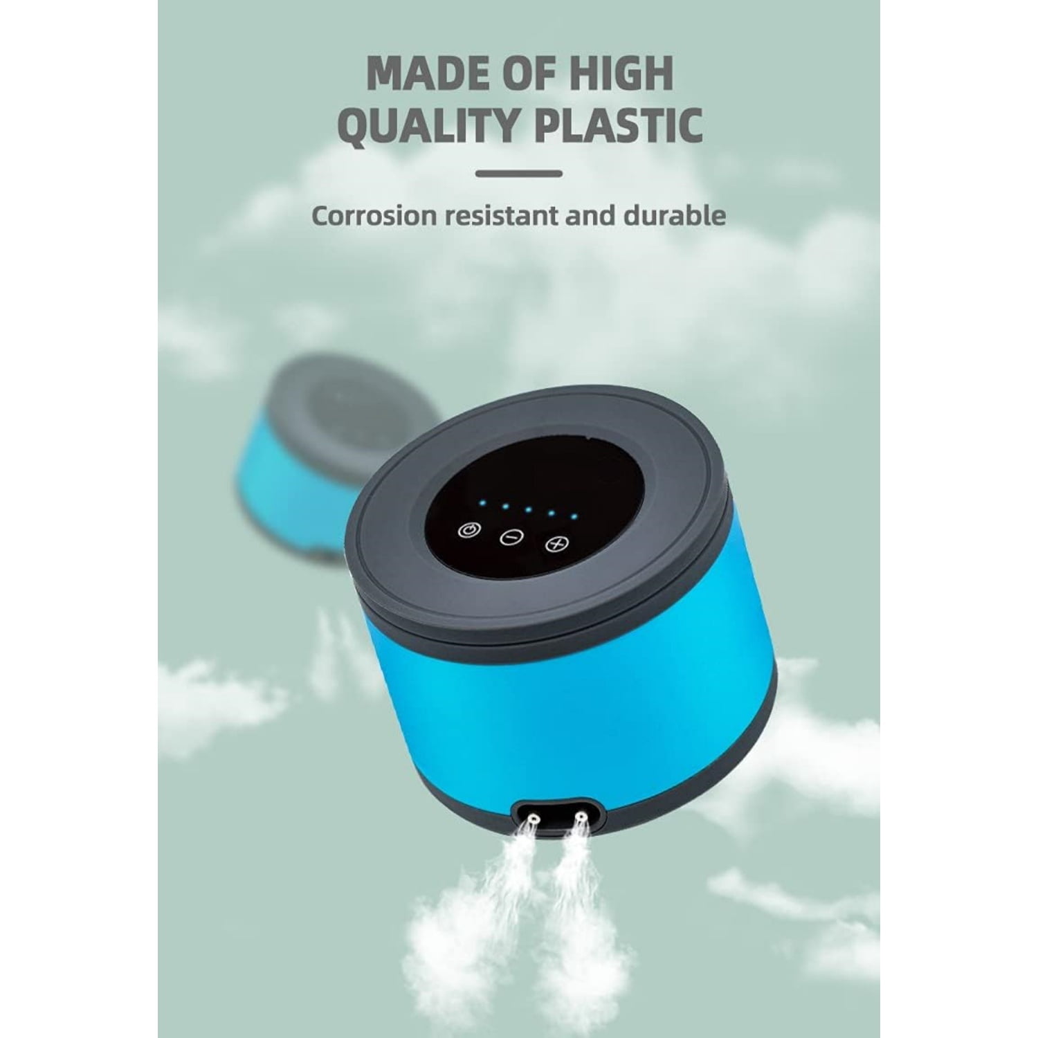 Aquarium Air Pump Dual Outlets, Ultra Quiet Fish Tank Air Pump 20-600 Gallons, 5W 110V Silent Water Oxygen Aerator Pump, up to 10L/min 0.022MPa Adjustable High Output Air Stone Bubbler