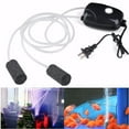 thumbnail image 1 of Aquarium Air Pump Oxygen Pump Double Outlet Hangable Adjustable Flow Control Silent High Air Volume for Fish Turtle Tank Power 5W,With 2 Air Stones/2 Air Tubes, 1 of 8