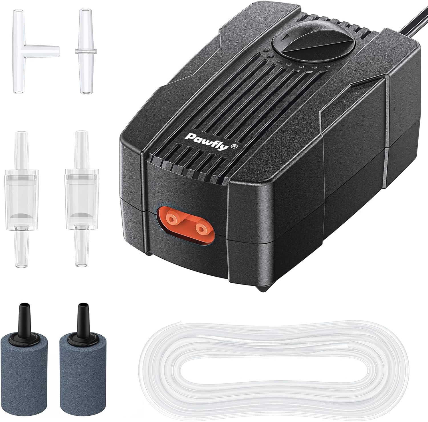 Aquarium Air Pump Oxygen Pump for 10-200 Gallon Fish Tanks Buckets Dual ...