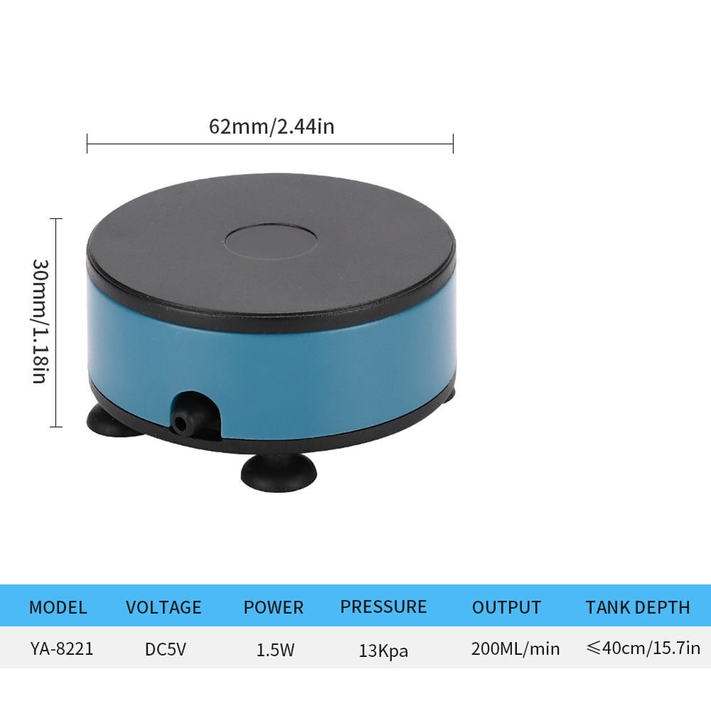 Aquarium Air Pump Small Fish Tank Oxygenator Dc 5v Usb Power Supply Portable Small Oxygen Pump Air Compressor