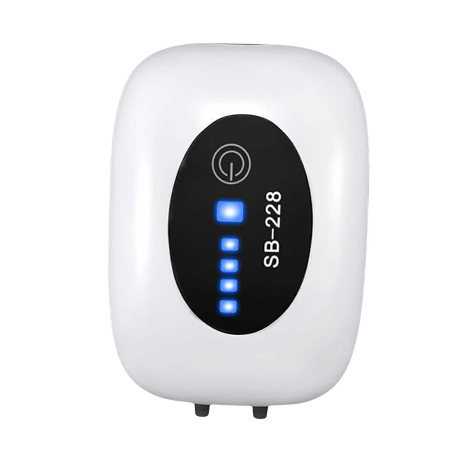 View of Aquarium Air Pump USB, Quiet Aerator for Fish Tank, Portable Bubbling ...