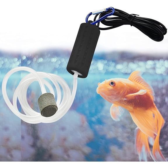 Walbest Quietest Aquarium Air Pump - Air Stone and Hose Included - Low Power Usage - USB Air Pump