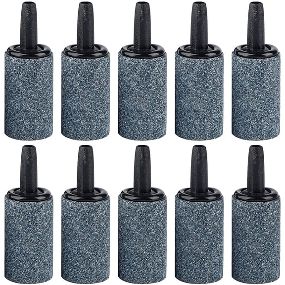 Aquarium Air Stone 1 Inch, Fish Tank Air Stone Aerator Bubble Diffuser for Nano Air Pumps Small Buckets and Fish Tanks, 10 Pack