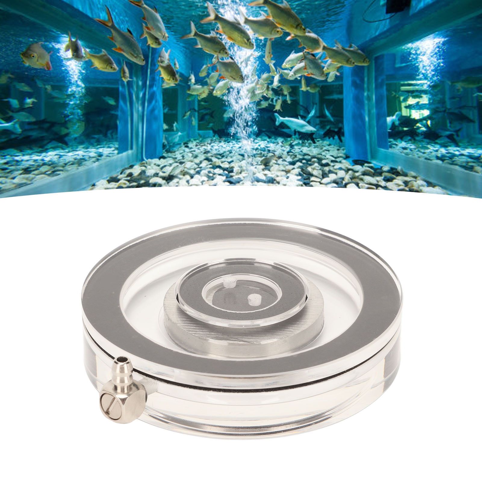 Aquarium Air Stone Disc Fish Bubbler Disc Transparent Increase Oxygen