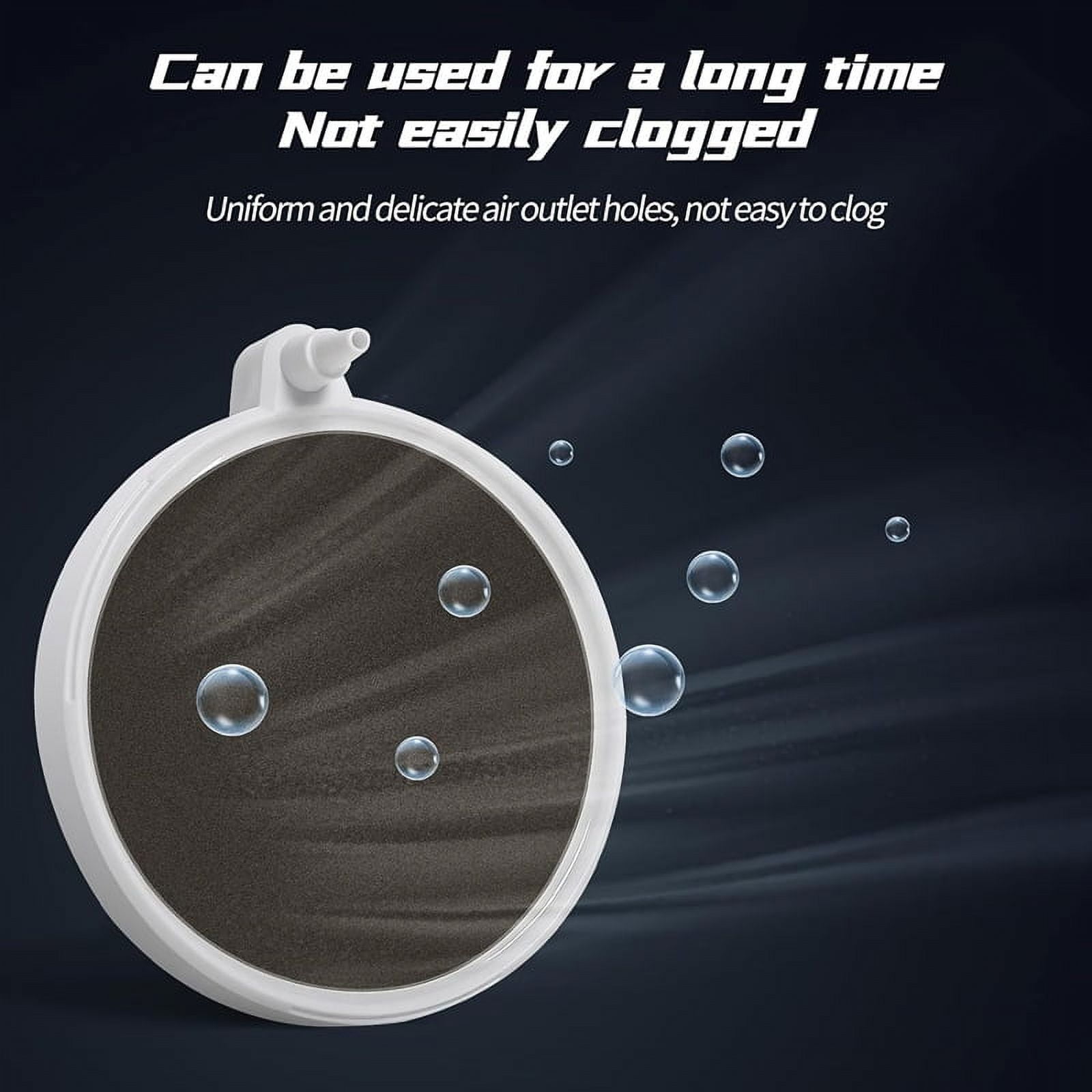 Aquarium Air Stone Fish Bubbler, Fish Tank Nano Airstone, UltraHigh Dissolved Oxygen Diffuser