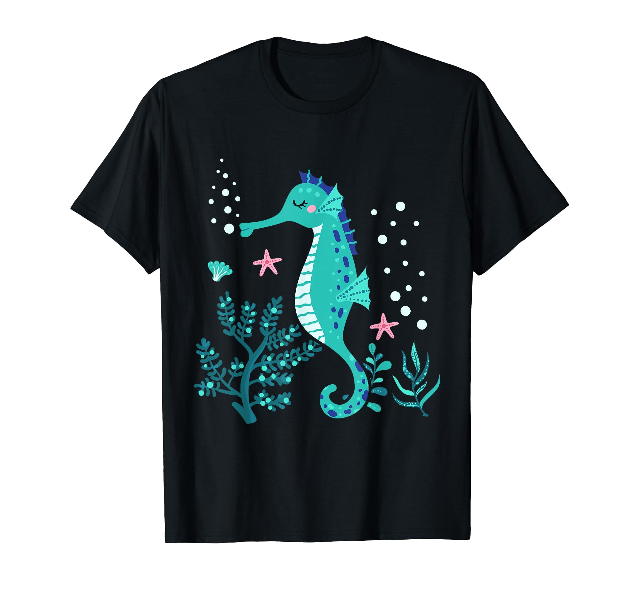 KIDS SHORT SLEEVE T-SHIRT 4-10 SEAHORSE SONNET