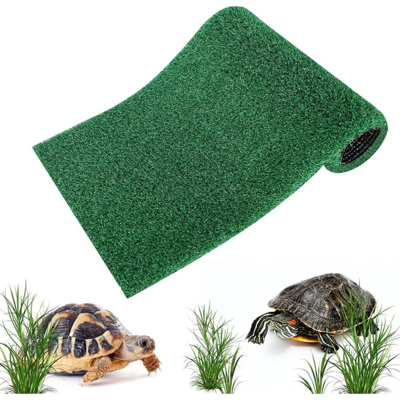 Aquarium Artificial Grass Turf,Pet Turtle Aquarium Basking Platform Accessories Grass Artificial Lawn Fake Grass Mat