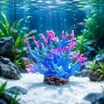thumbnail image 1 of Aquarium Artificial Sea Branch Decoration, Soft Plastic Coral Ornament with Stable Base for Saltwater Fish Tank Decor, Handmade Natural Looking Underwater Landscape Accessory for Aquatic Plants, 1 of 7