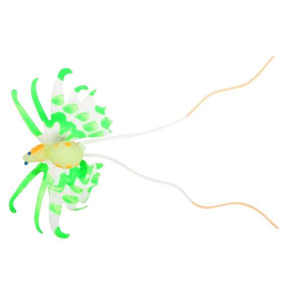 Aquarium Artificial Snails Ornament Glowing Simulation Animal Decoration with Suction Cup Green