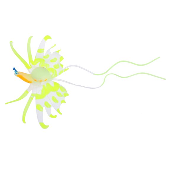 Aquarium Artificial Snails Ornament Glowing Simulation Animal Decoration with Suction Cup Yellow