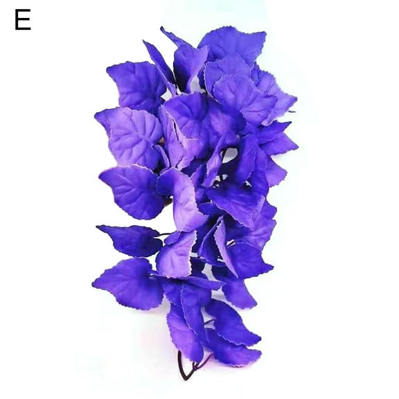 Aquarium Artificial Water Grass Plant Hanging Leaves Vine Rattan Fish Tank Decor