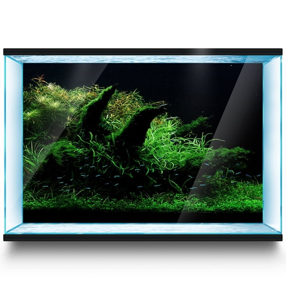 Aquarium Background Stickers - Aquatic Plants - Fish Tank Reptile Terrarium Decor Poster