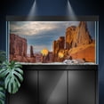 thumbnail image 1 of Aquarium Background Stickers  - Canyon Desert, Rocks, Sky - Fish Tank Reptile Terrarium Decor Poster, 1 of 6