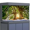thumbnail image 1 of Aquarium Background Stickers - Tree Trunk Branch Leaf - for 5-60 Gallon Fish Tanks Reptile Terrarium Decor, 1 of 5