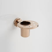 Aquarium Bath Tumbler & Cup Holder for Bathroom, Kitchen | Made With Stainless Steel 304 & Brass | PVD Rose Gold Finish | Ideal Bathroom Accessories For Home | Ruby